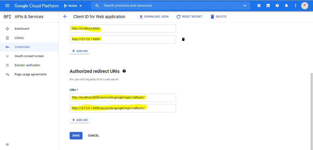 Cloud Authorised Urls